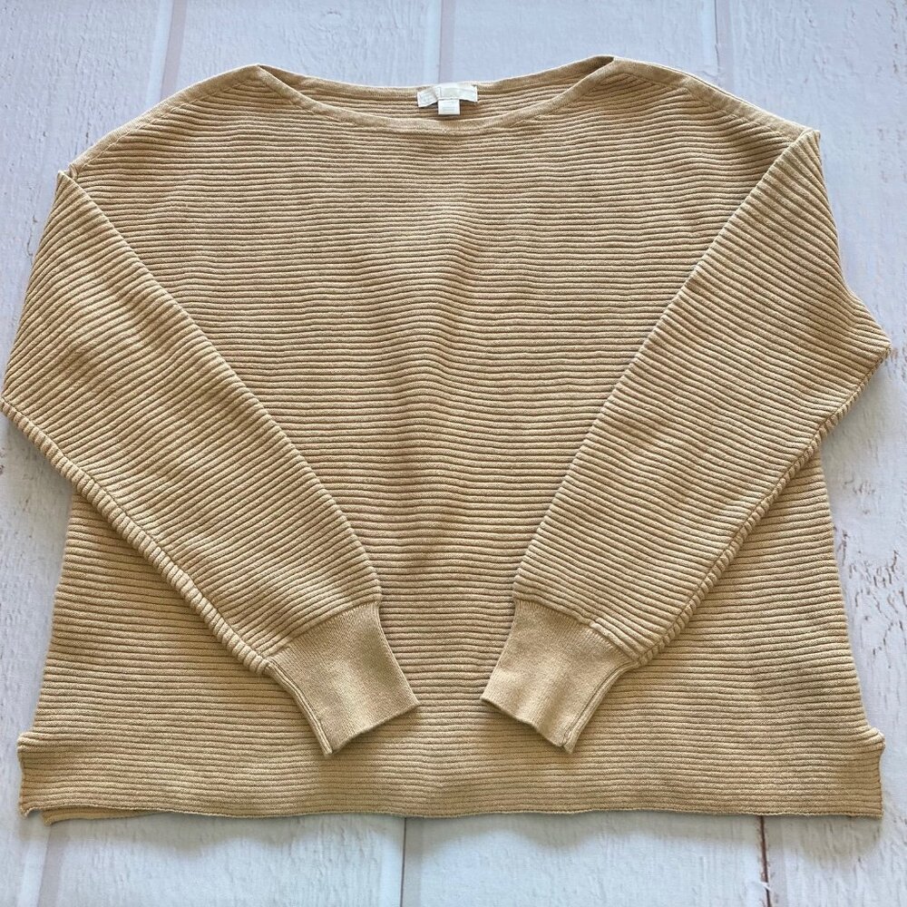 14th & Union - Women’s Brown Ribbed Sweater - Size Small